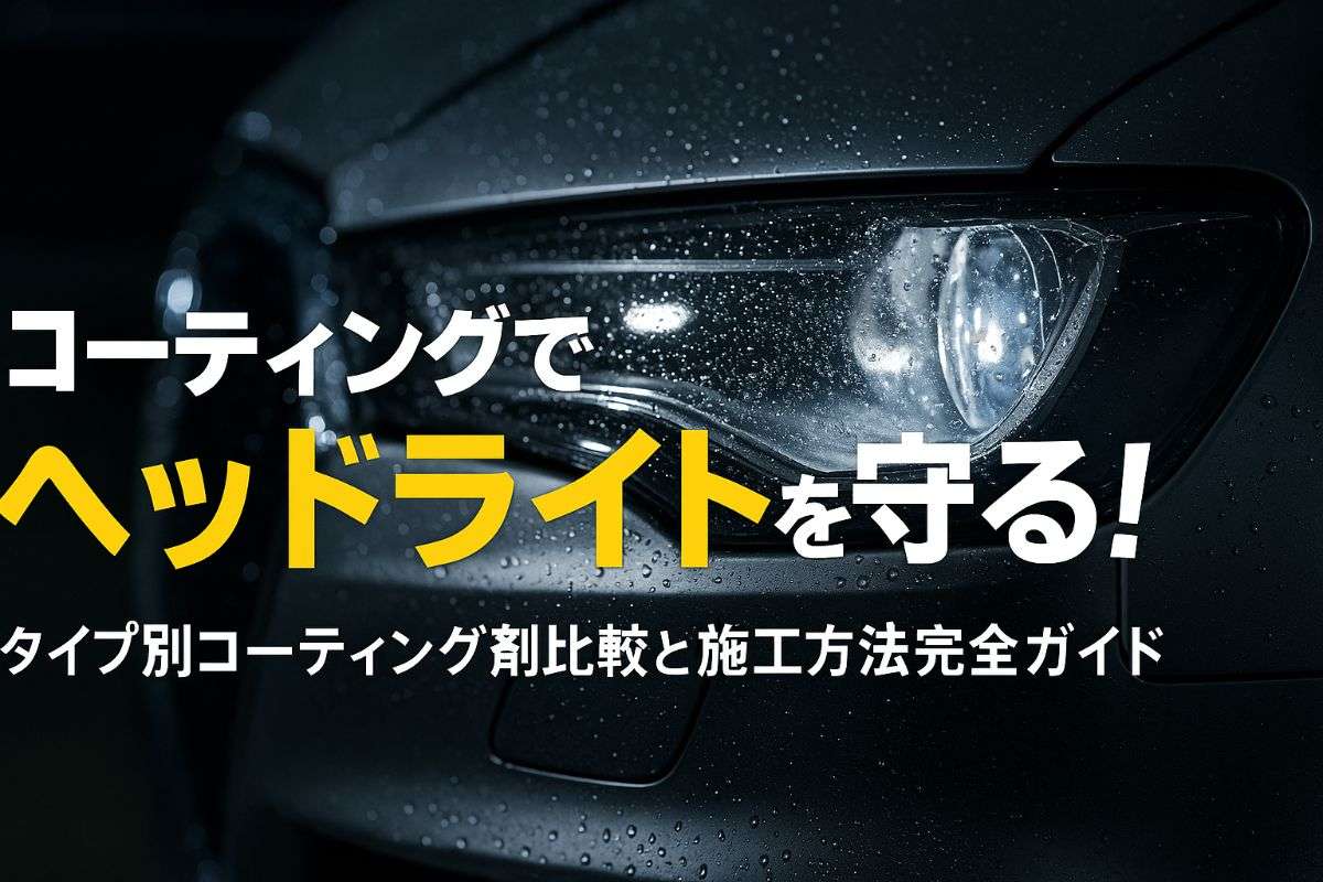 コーティングでヘッドライトを守る！タイプ別コーティング剤比較と施工方法完全ガイド