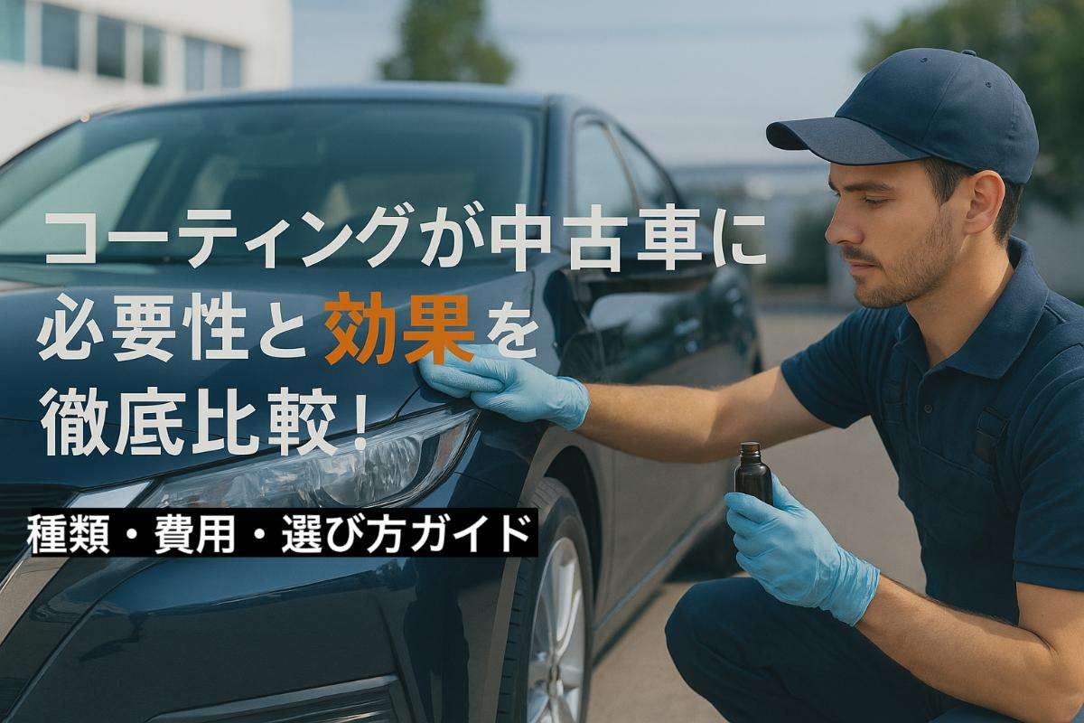 コーティングが中古車に必要性と効果を徹底比較！種類・費用・選び方ガイド