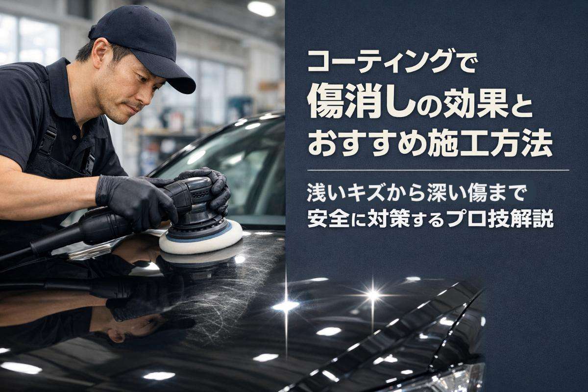 コーティングで傷消しの効果とおすすめ施工方法｜浅いキズから深い傷まで安全に対策するプロ技解説