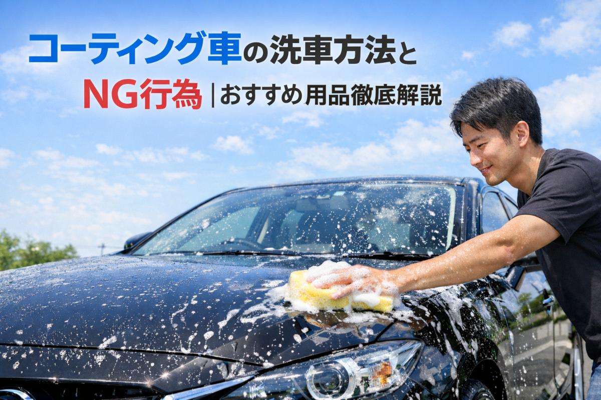 コーティング車の洗車方法とNG行為｜おすすめ用品徹底解説