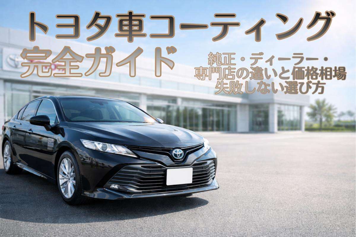 トヨタ車コーティング完全ガイド｜純正・ディーラー・専門店の違いと価格相場・失敗しない選び方